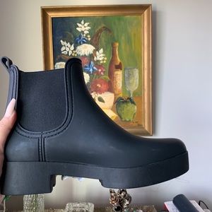 jeffrey campbell rain boots size 10